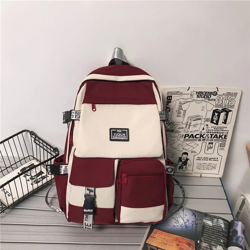 Kawaii Korean schoolbag female student backpack large capacity fashion boy backpack computer bag femal school backpack  school bags ShopOnlyDeal