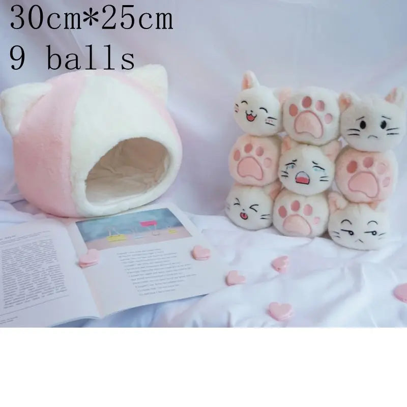 Kawaii Animal Balls Pudding Candy Bag Pillow Plush Stuffed Mini Doll of Donut Boba Milk Tea Bat Newt Cat Nap Plushie ShopOnlyDeal