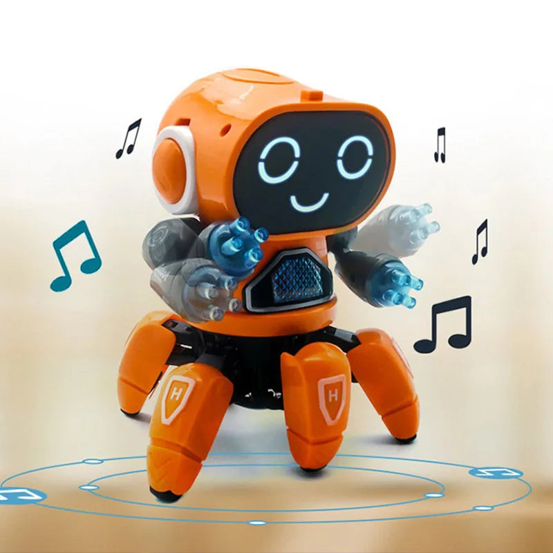 Kids Smart Electronic Humanoid Dance Robot Toy | Intelligent B/O Six Claws Walking Mechanical Dancing Robot with Light & Music ShopOnlyDeal