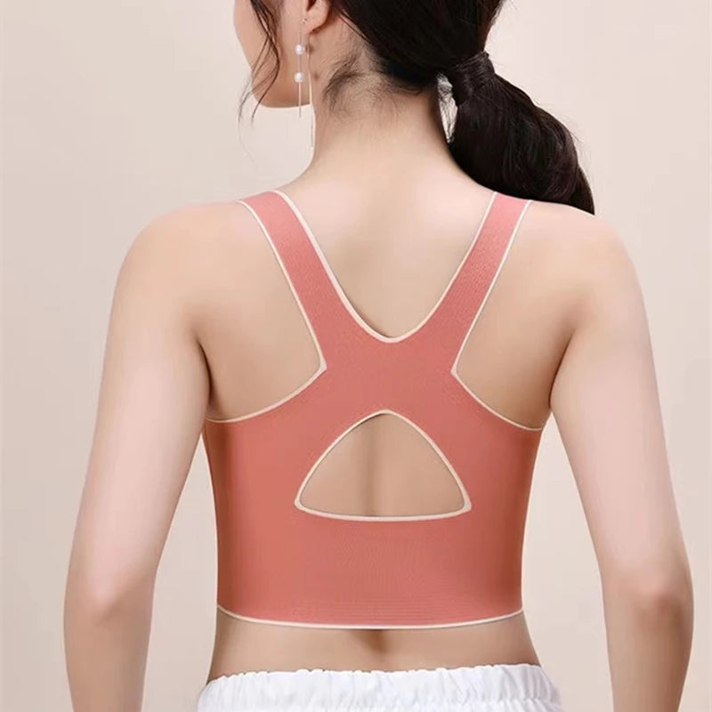 No Trace Sports Women's Underwear | Shockproof Gathering Anti-Sagging Beautiful Back Fitness Yoga Vest | No Steel Ring Bra for Women ShopOnlyDeal