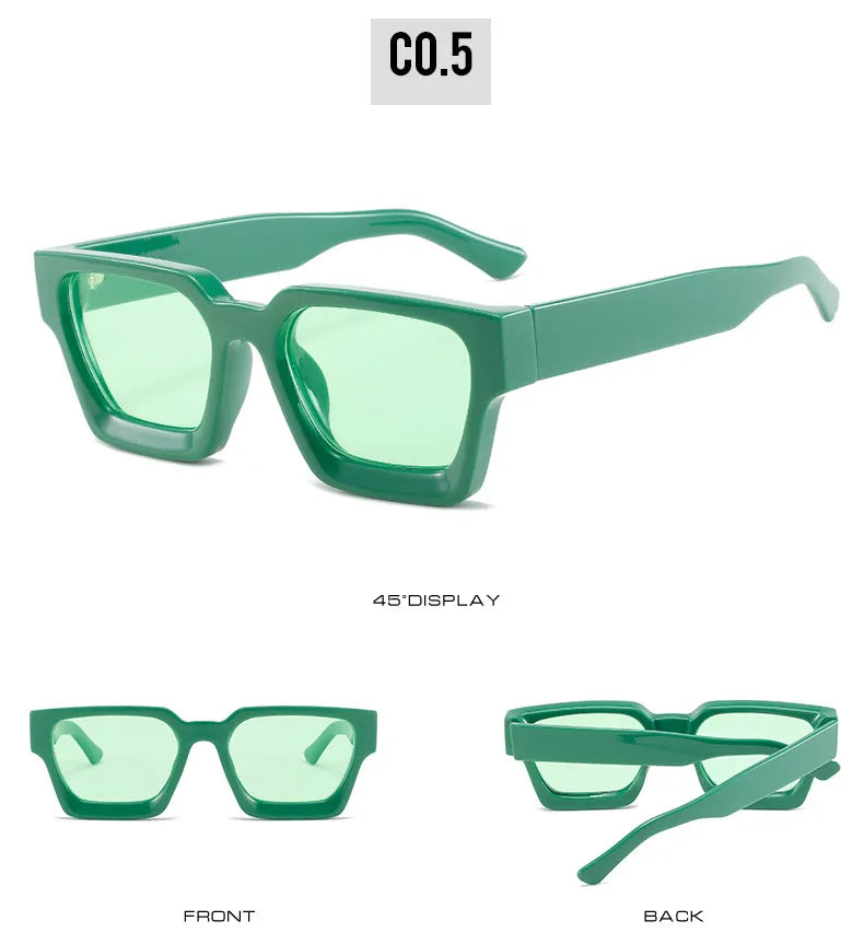 Fashion Square Men's Sunglasses Brand Designer Retro Sun Glasses Male  Vintage Shades Outdoor Driving Oculos De Sol Masculino ShopOnlyDeal