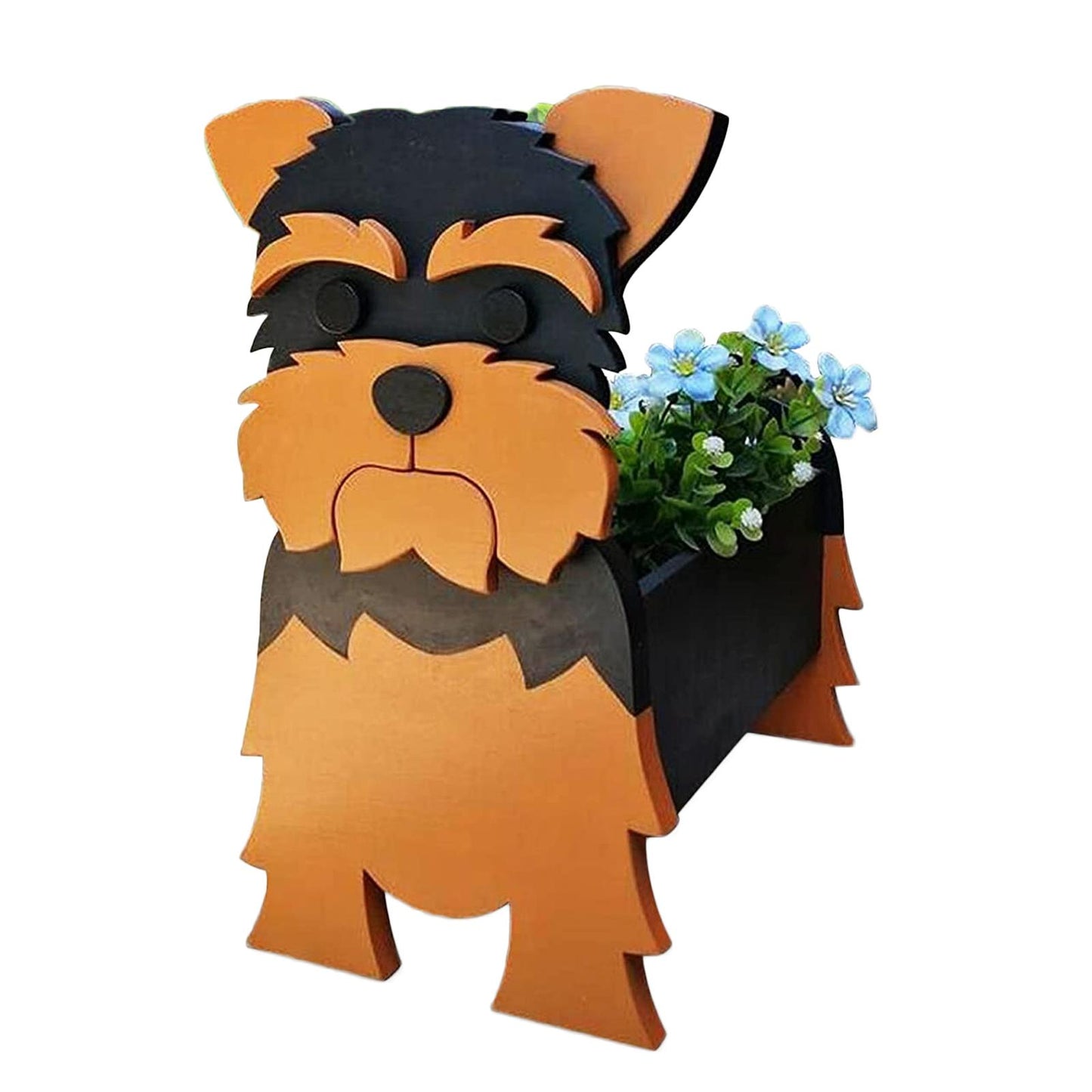 Schnauzer Dog Planter Outdoor New Garden Flower Pot  Garden Pots DIY PVC Flower Planter Garden Home Decor Decoration Lovely Design ShopOnlyDeal