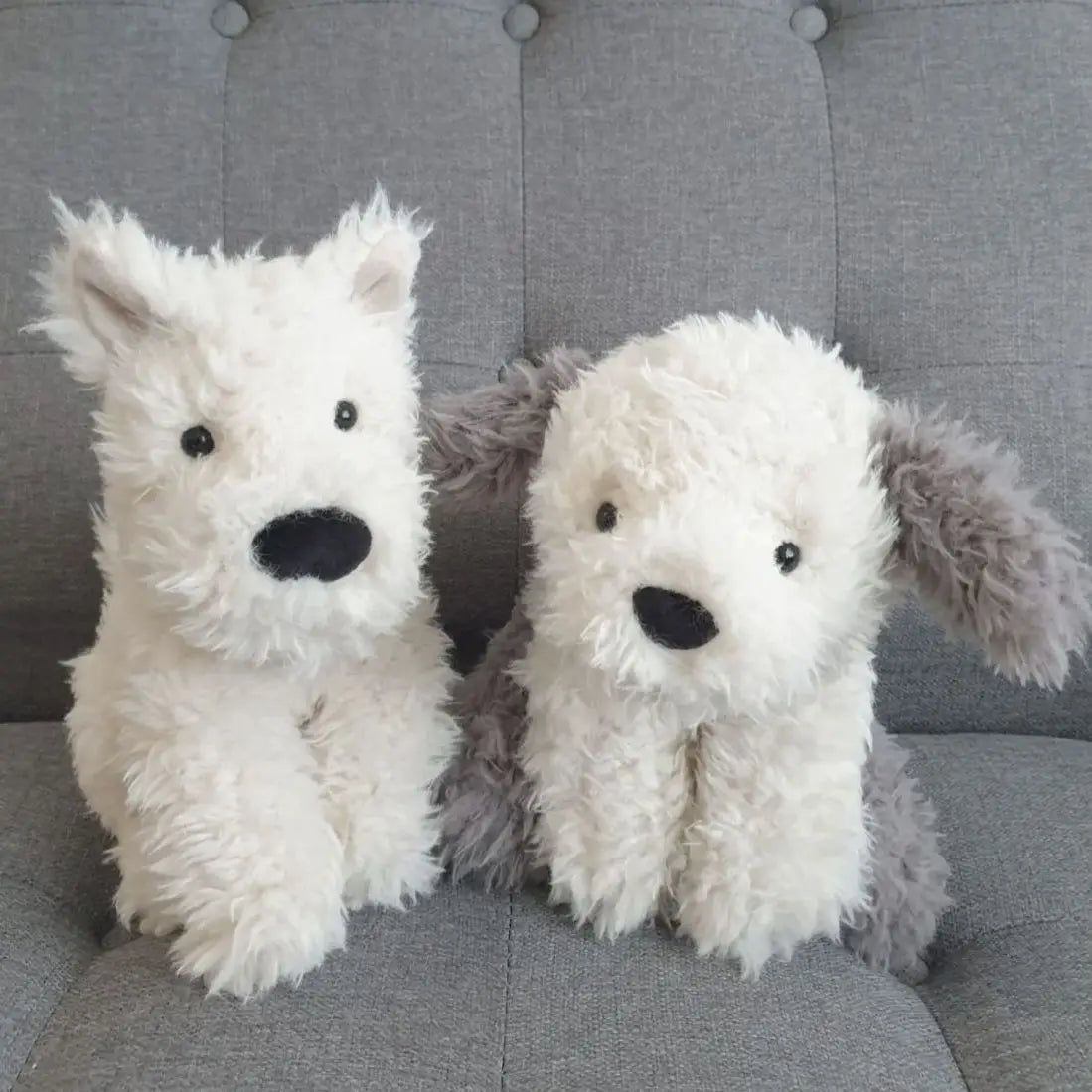 Adorable Fluffy Hair West Highland Dog White Terrier Plushie Soft Puppy Plush Toy Stuffed Lifelike Animals Baby Appease Doll ShopOnlyDeal