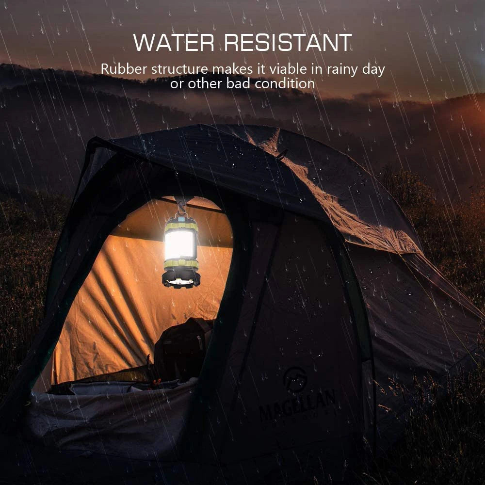 New LED Camping Lantern Rechargeable Lantern 3000mAh Power Bank Waterproof Camping Flashlight for Hiking Emergency Home Outdoor ShopOnlyDeal