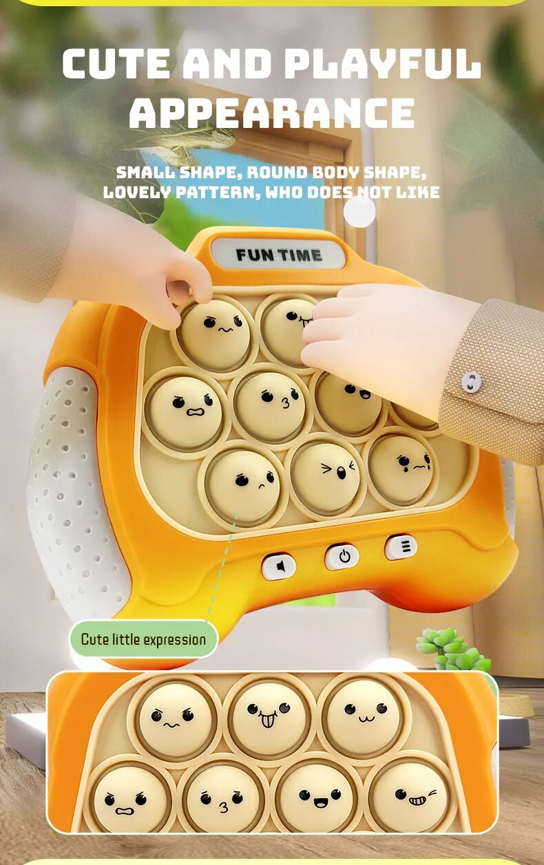 Emoji Themed Quick Pop Push Game Machine Kids Cute Expression Speed Push Fidget Relieve Stress Toys Gifts For Children Adult Boys Girls ShopOnlyDeal