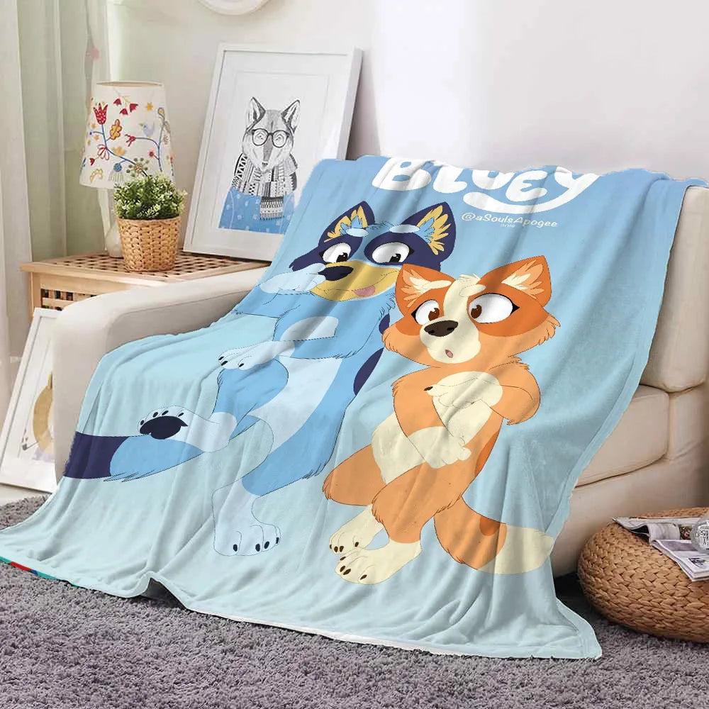 New Bluey Blankets And Throws Super Soft Thermal Indoor Outdoor Blanket For Living Room Bedroom Travel Wholesale Of Gifts Girl ShopOnlyDeal