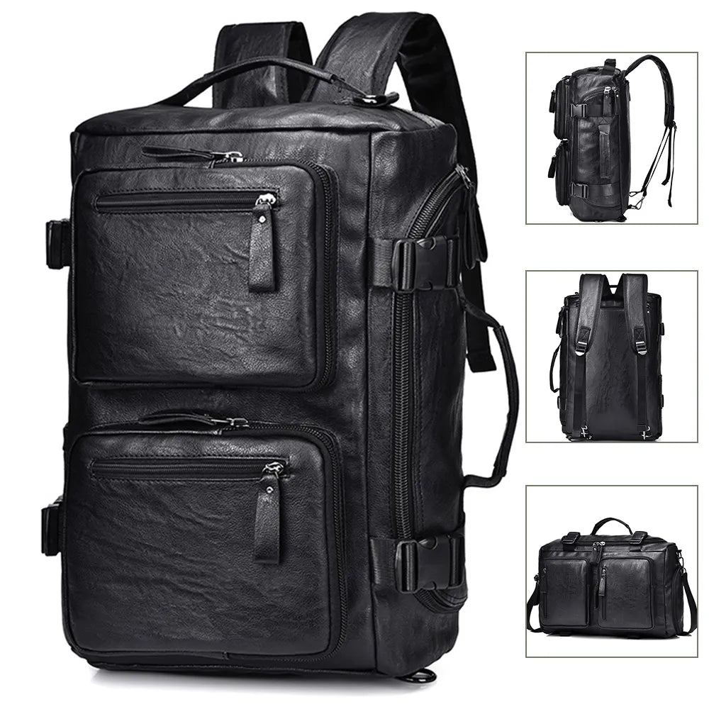 New Men's Large Capacity Travel Backpack Business Trip Handbag Multi Functional Backpack Single Shoulder Crossbody Bag ShopOnlyDeal