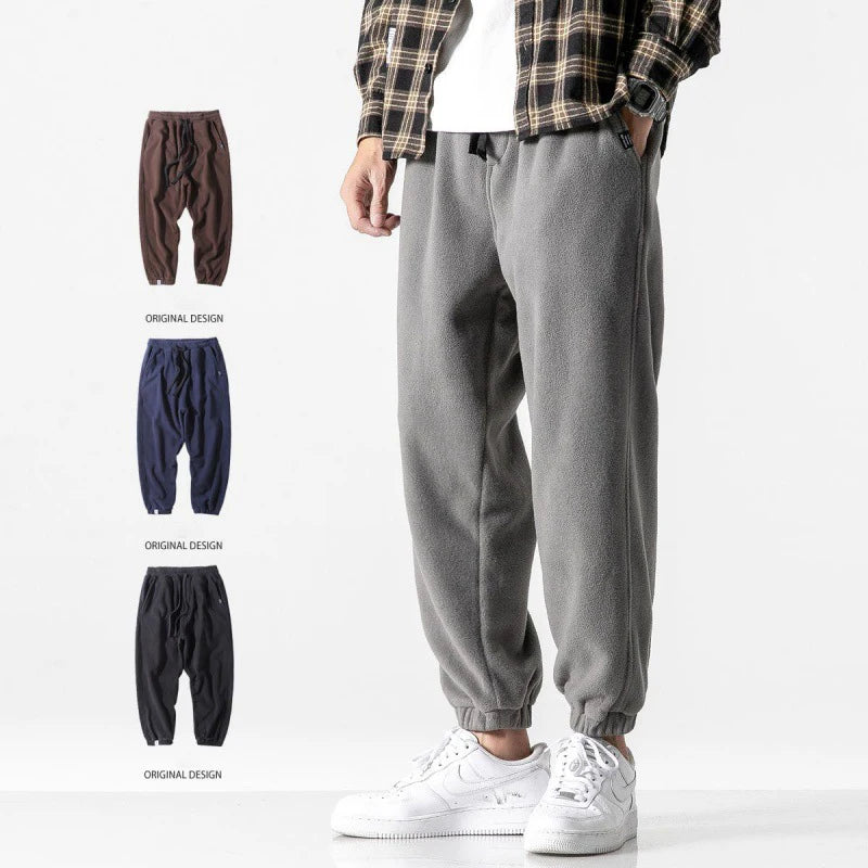 New Loose Jogging Pants for Men - 2023 Fashion Fleece Autumn Winter Warm Sweatpants - Male Outdoor Straight Trousers ShopOnlyDeal