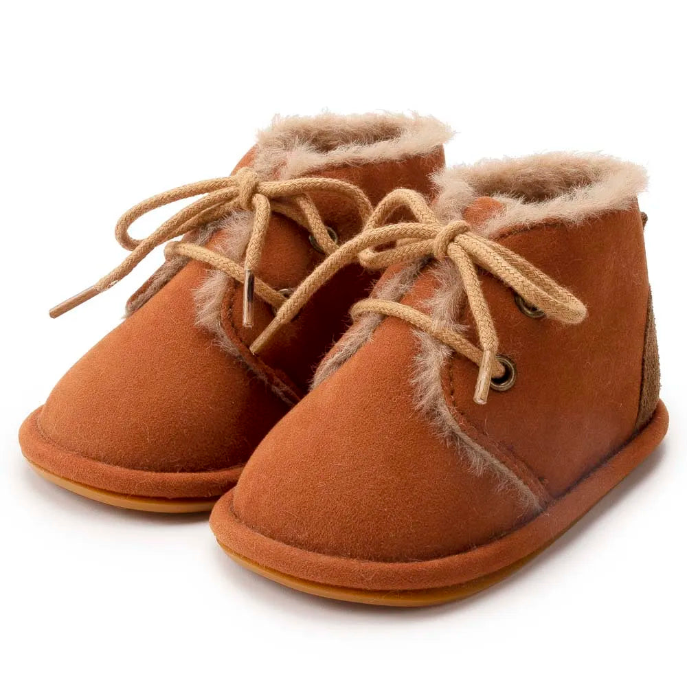 New Snow Baby Booties Shoes Baby Boy Girl Shoes Crib Shoes Winter Warm Cotton Anti-slip Sole Newborn Toddler First Walkers Shoes ShopOnlyDeal