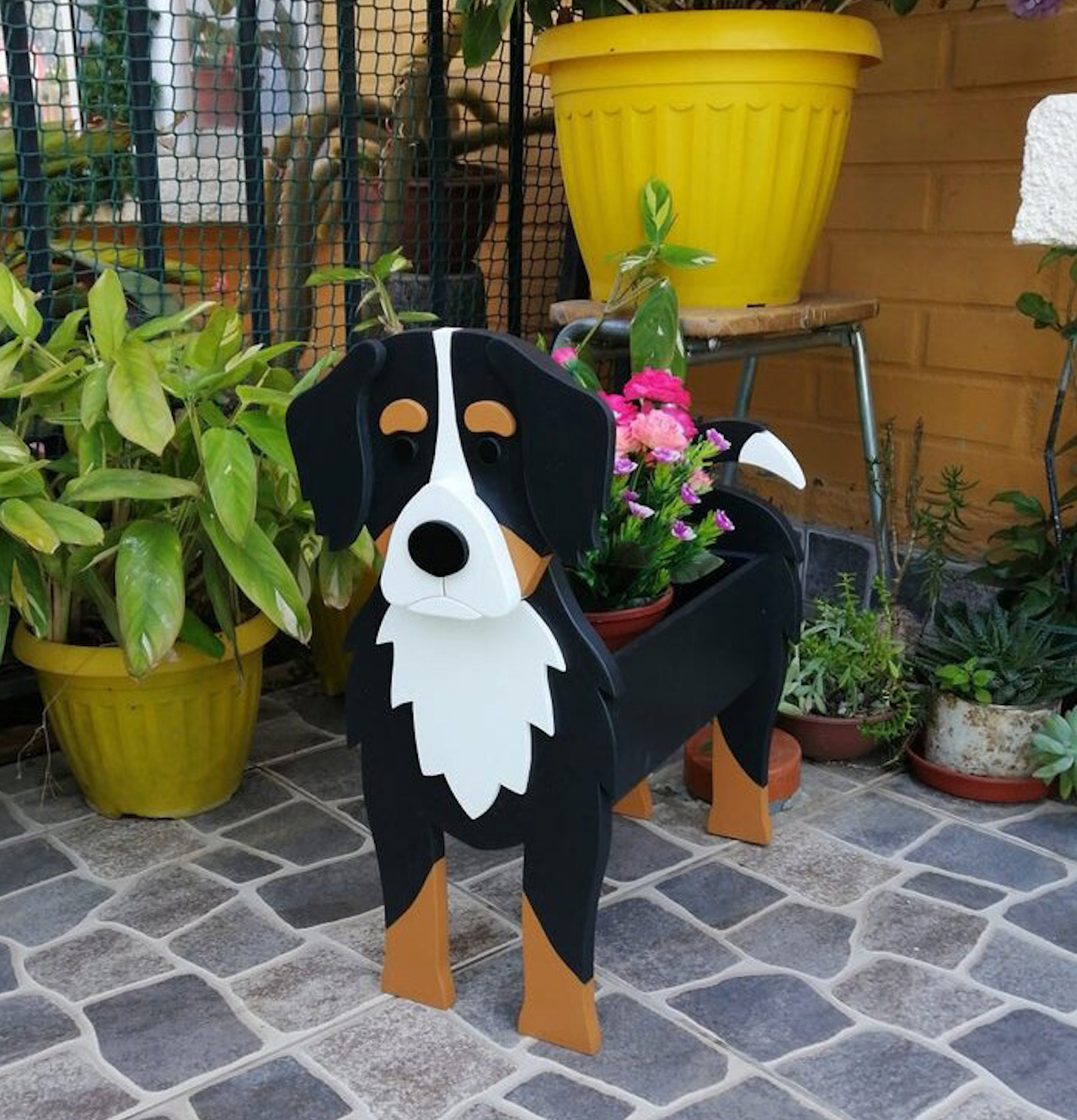 Corgi Dog Planter Garden Flower Pot Dog Shape Planter Schnauzer Bulldog Poodle Corgi Yorkshire Vase Pots DIY PVC Flower Planters Garden Home Decor ShopOnlyDeal