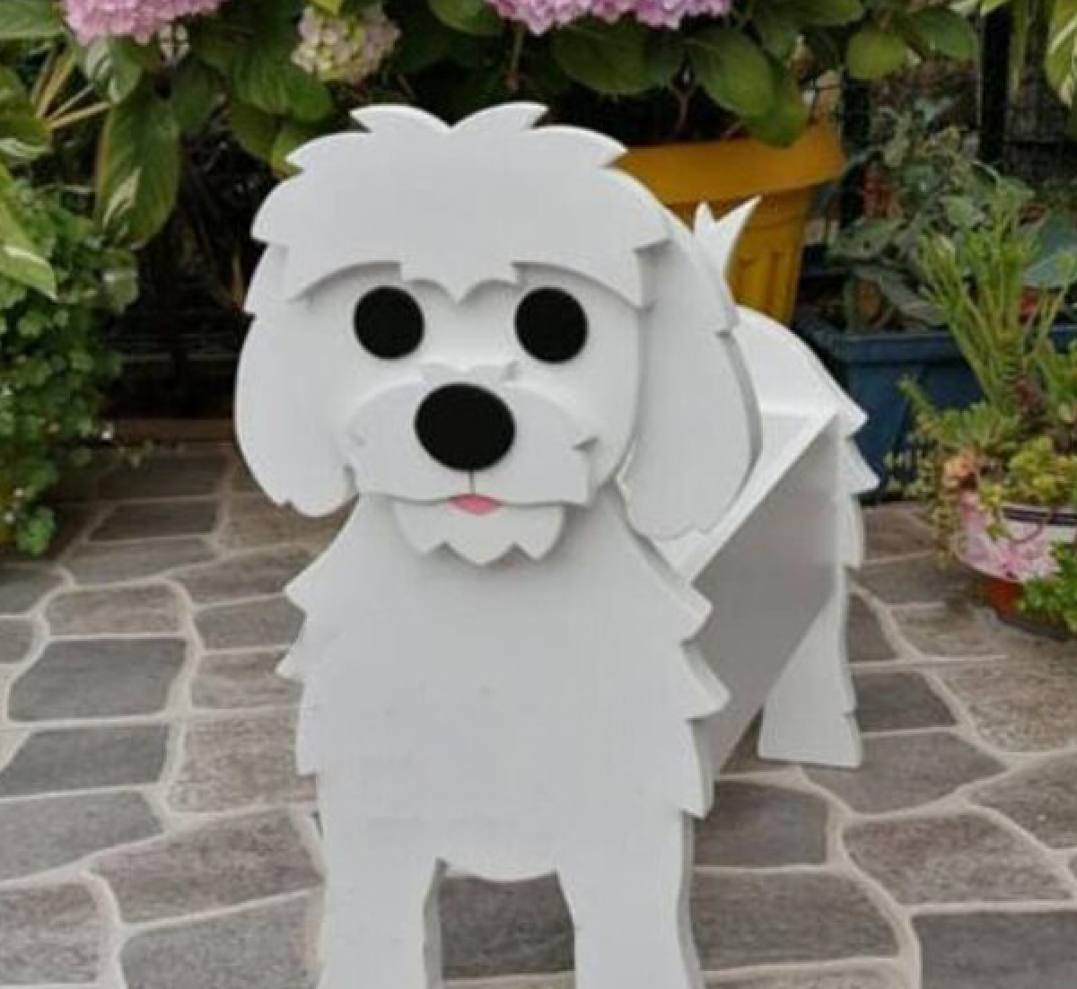 Corgi Dog Planter Garden Flower Pot Dog Shape Planter Schnauzer Bulldog Poodle Corgi Yorkshire Vase Pots DIY PVC Flower Planters Garden Home Decor ShopOnlyDeal