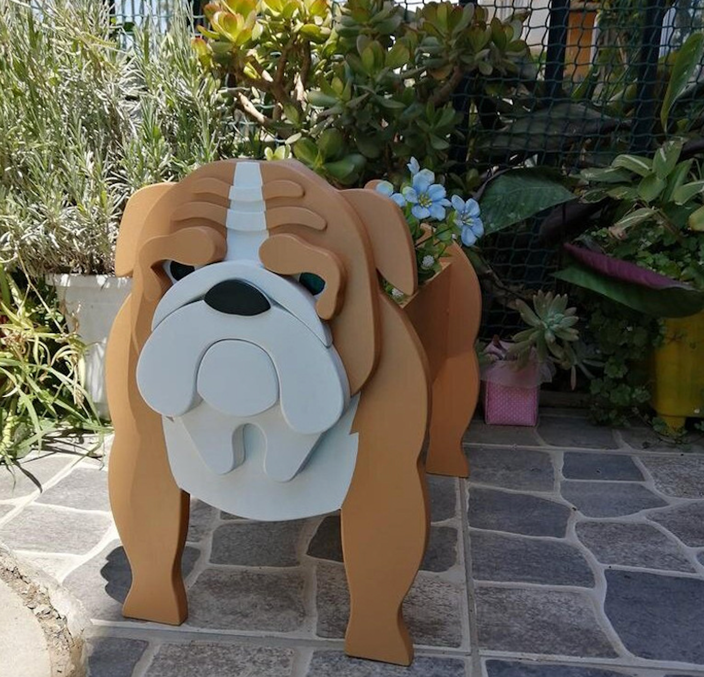 Corgi Dog Planter Garden Flower Pot Dog Shape Planter Schnauzer Bulldog Poodle Corgi Yorkshire Vase Pots DIY PVC Flower Planters Garden Home Decor ShopOnlyDeal