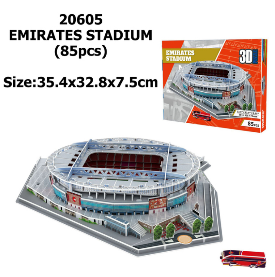 Miniature Football Field 3D DIY Puzzle World Famous Stadiums Models Football Game Peripheral Toys Fans Birthday Toys Gifts DDJ JOKEJOLLY Toy Store