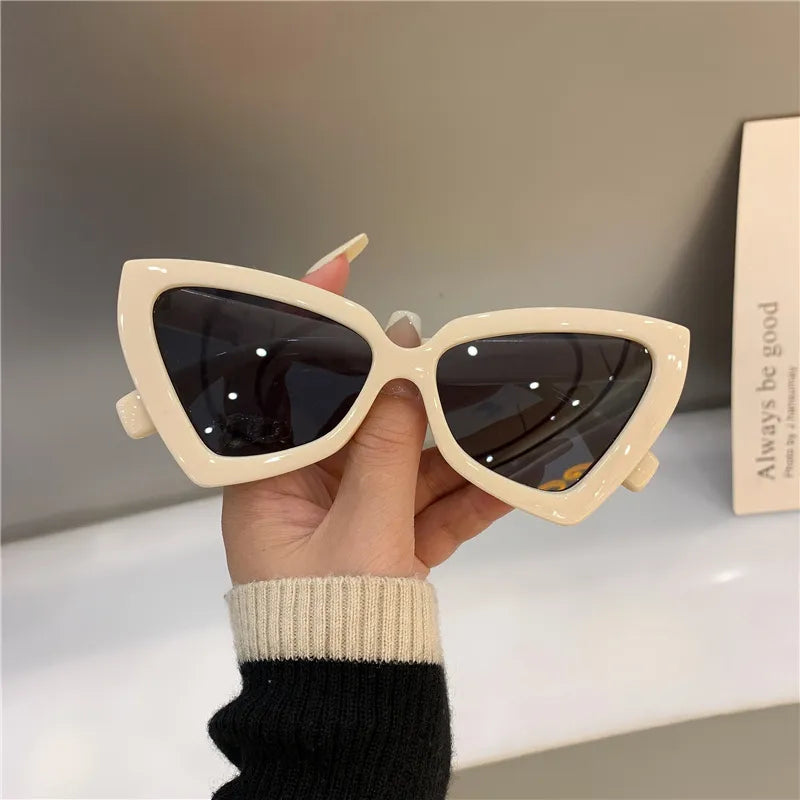 New Fashion Cat Eye Sunglass Trendy Female Eyewear Luxury Brand Designer Popular Women Travelling Sun Shades Glasse ShopOnlyDeal