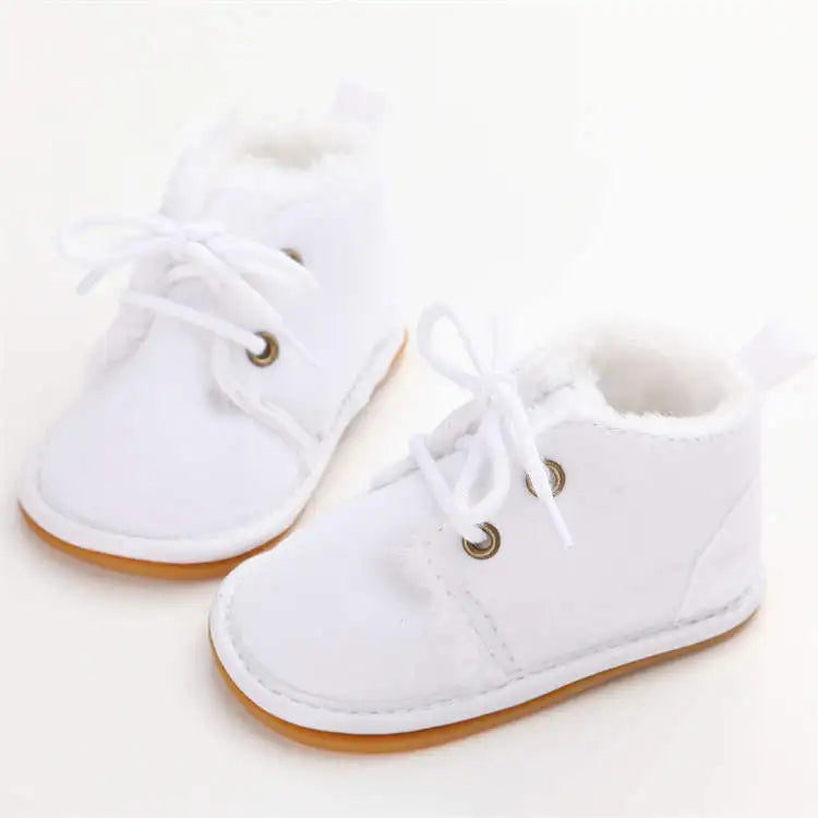 New Snow Baby Booties Shoes Baby Boy Girl Shoes Crib Shoes Winter Warm Cotton Anti-slip Sole Newborn Toddler First Walkers Shoes ShopOnlyDeal