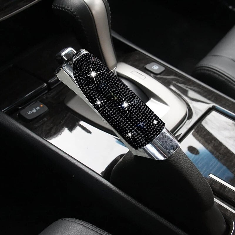 Luxury Diamond Car Gear Handbrake Cover Auto Decoration Rhinestone Universal Bling Car Accessories Interior for Women Girls ShopOnlyDeal