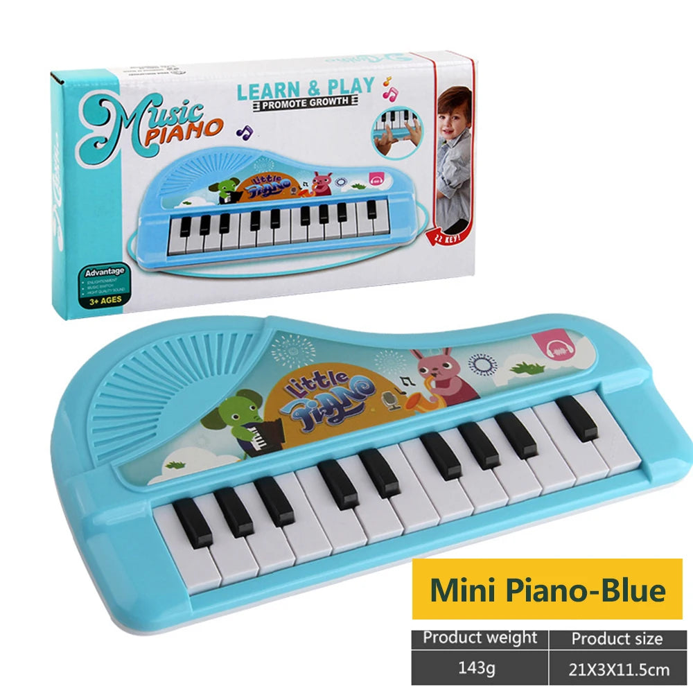 Kids Guitar Toy 2-in-1 Folding Musical Instrument | Electronic Piano | Brain-Training Educational Toys | Birthday Gift for Girls & Boys ShopOnlyDeal