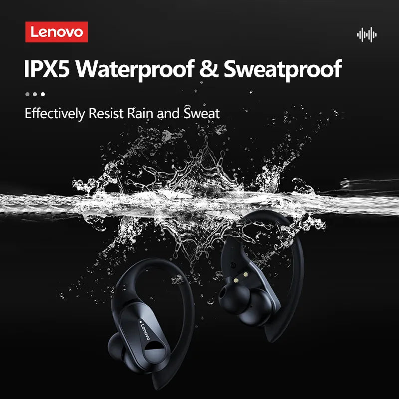 New Lenovo LP75 TWS Sports Earphones Bluetooth 5.3 Wireless Headphones Waterproof HiFi Stereo Noise Reduction Earbuds with Mics ShopOnlyDeal