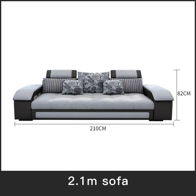 Modern Multifunctional Corner Sofa Set Living Room Minimalist Sofa L Shape 3 Seat Couch Luxury Fauteuils Salon Furniture Home ShopOnlyDeal