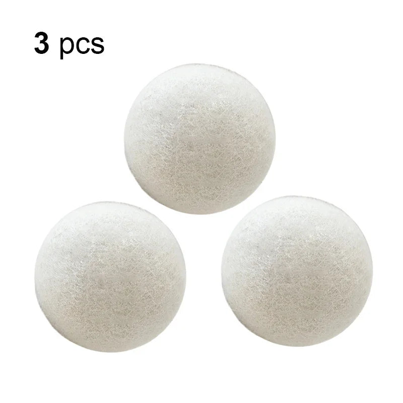 Wool Dryer Balls Fabric Virgin For Dry Machine Reusable Natural Softener Fleece Balls Home Drying Clothes Dryer Special Balls ShopOnlyDeal