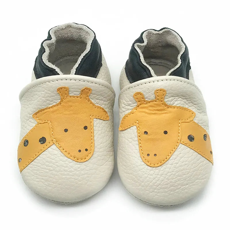 Baby Shoes Cow Leather Bebe Booties Soft Soles Non-Slip Footwear For Infant Toddler First Walkers Boys And Girls Slippers ShopOnlyDeal