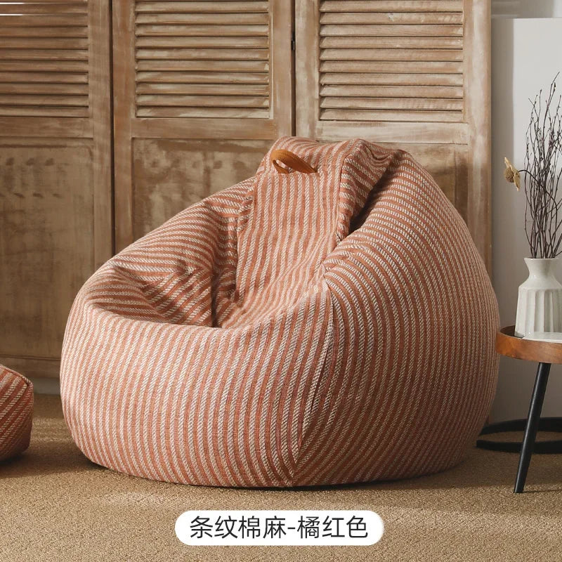 Nordic Sitting Bean Bag Sofas Lounge Lazy Living Room Single Bean Bag Sofas Large Fabric Reading Puffs Asiento Modern Furnitures ShopOnlyDeal