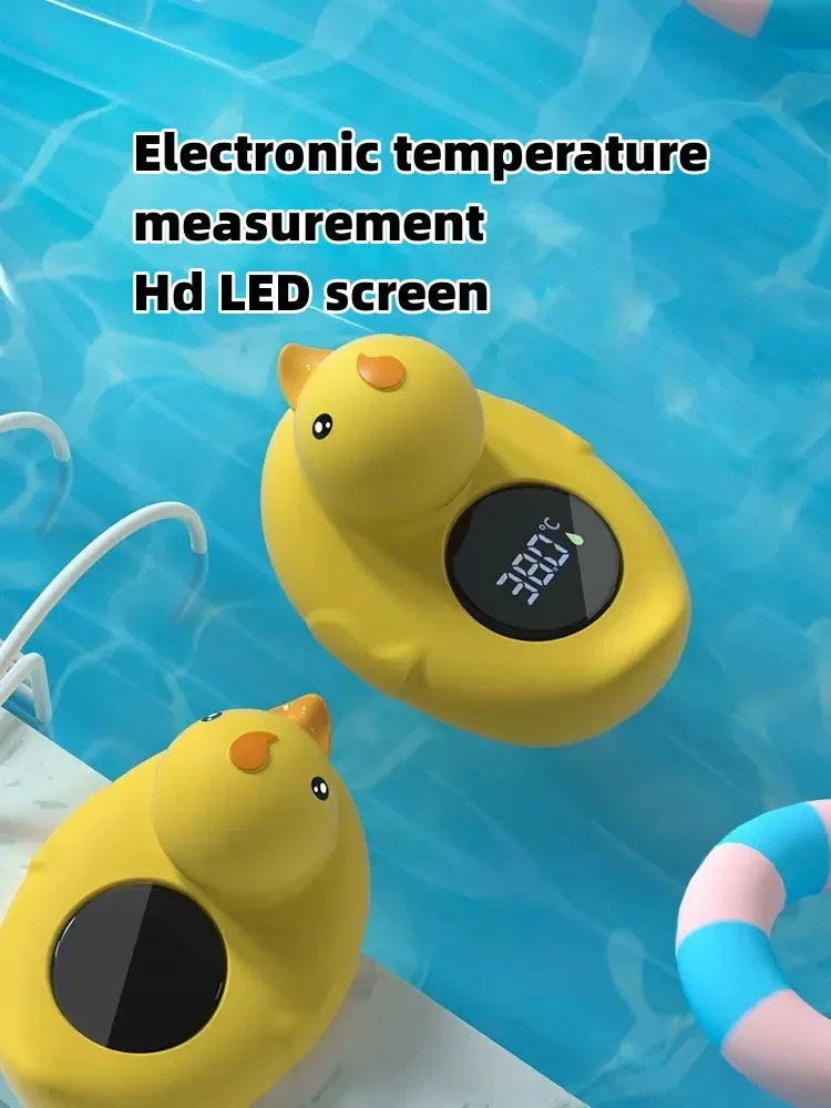 Little Yellow Duck Thermometer Baby Bathtub Shower Water Thermometer Baby Safe Temperature Sensor Floating Waterproof Baby ShopOnlyDeal