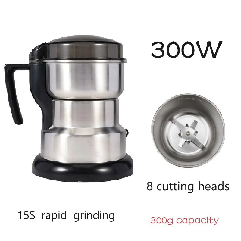 High Power Electric Coffee Grinder Kitchen Cereal Nuts Beans Spices Grains Grinder Machine Multifunctional Home Coffee Grinder ShopOnlyDeal