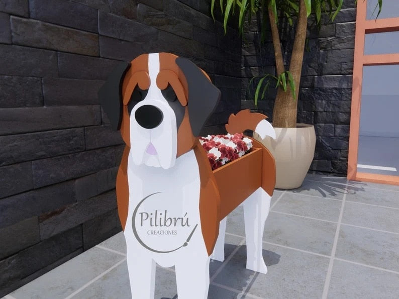 Dog Planter Garden Flower Pot Dog Shape Planter Schnauzer Bulldog Poodle Corgi Yorkshire Vase Pots DIY PVC Flower Planters Garden Home Decor ShopOnlyDeal