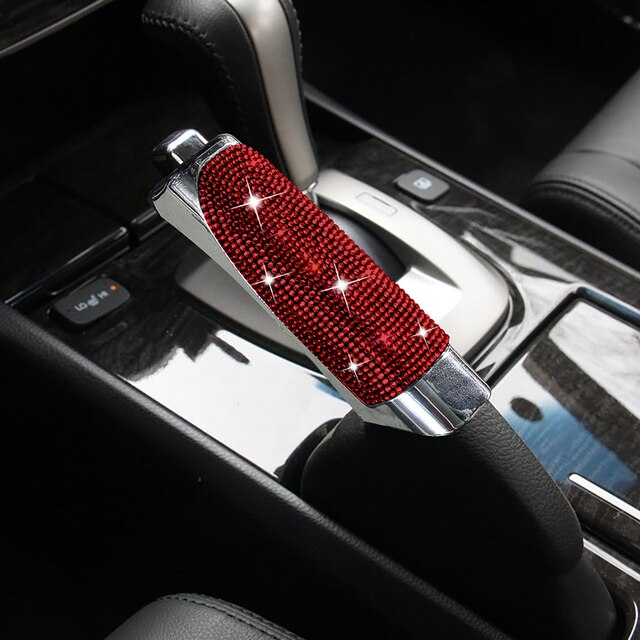 Luxury Diamond Car Gear Handbrake Cover Auto Decoration Rhinestone Universal Bling Car Accessories Interior for Women Girls ShopOnlyDeal