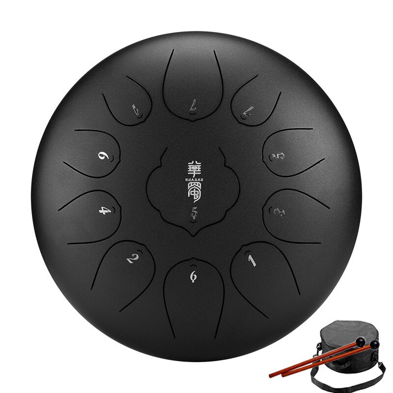 Ethereal Hang Drum Percussion Handpan Musical Instruments Steel Tongue Drum 10 Inch 11 Notes Tone Key F Range Tang Drum ShopOnlyDeal