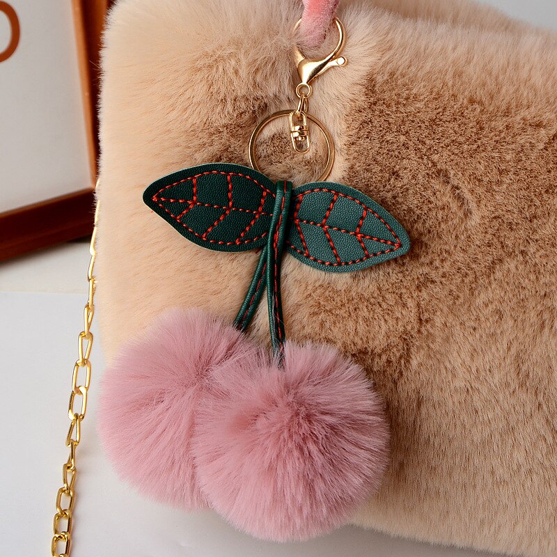 Handbag Female Girls Faux Fur Bags Sweet Girl Cross Body Money Clutch Hairy Bag Kawaii Elegant Korean Style Ins All-match ShopOnlyDeal