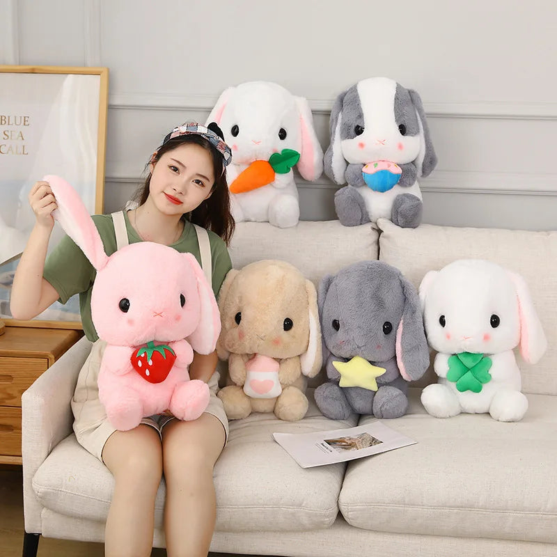 Cute Stuffed Rabbit Plush Soft Cushion Bunny Kid Pillow Doll Birthday Gifts For Children Baby Accompany Sleep Toys Gifts Toys ShopOnlyDeal