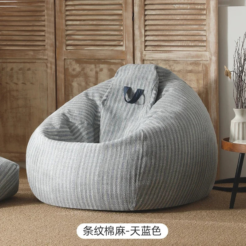 Nordic Sitting Bean Bag Sofas Lounge Lazy Living Room Single Bean Bag Sofas Large Fabric Reading Puffs Asiento Modern Furnitures ShopOnlyDeal