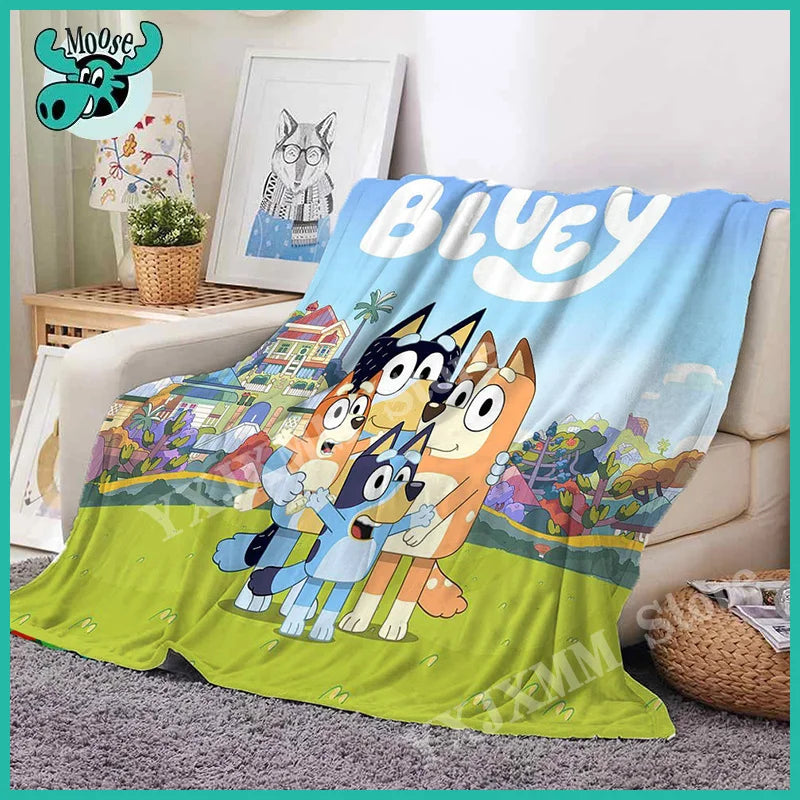 New Bluey Blankets And Throws Super Soft Thermal Indoor Outdoor Blanket For Living Room Bedroom Travel Wholesale Of Gifts Girl ShopOnlyDeal