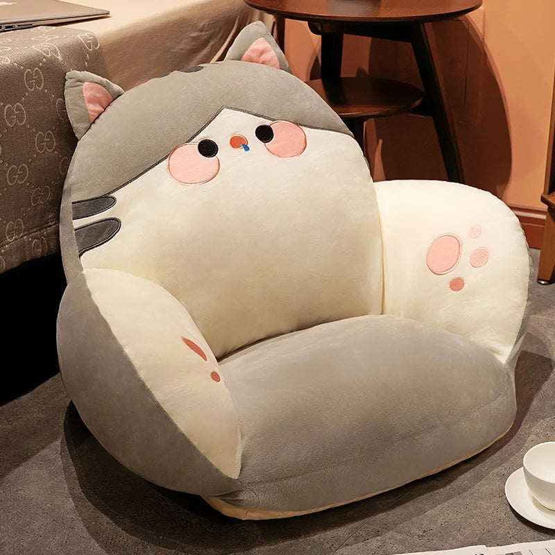 Cute Cartoon Lazy Sofa Chair Plush Seat Cushion - Kids' Furniture Protector - Soft and Anti-Slip Pillow Pads ShopOnlyDeal