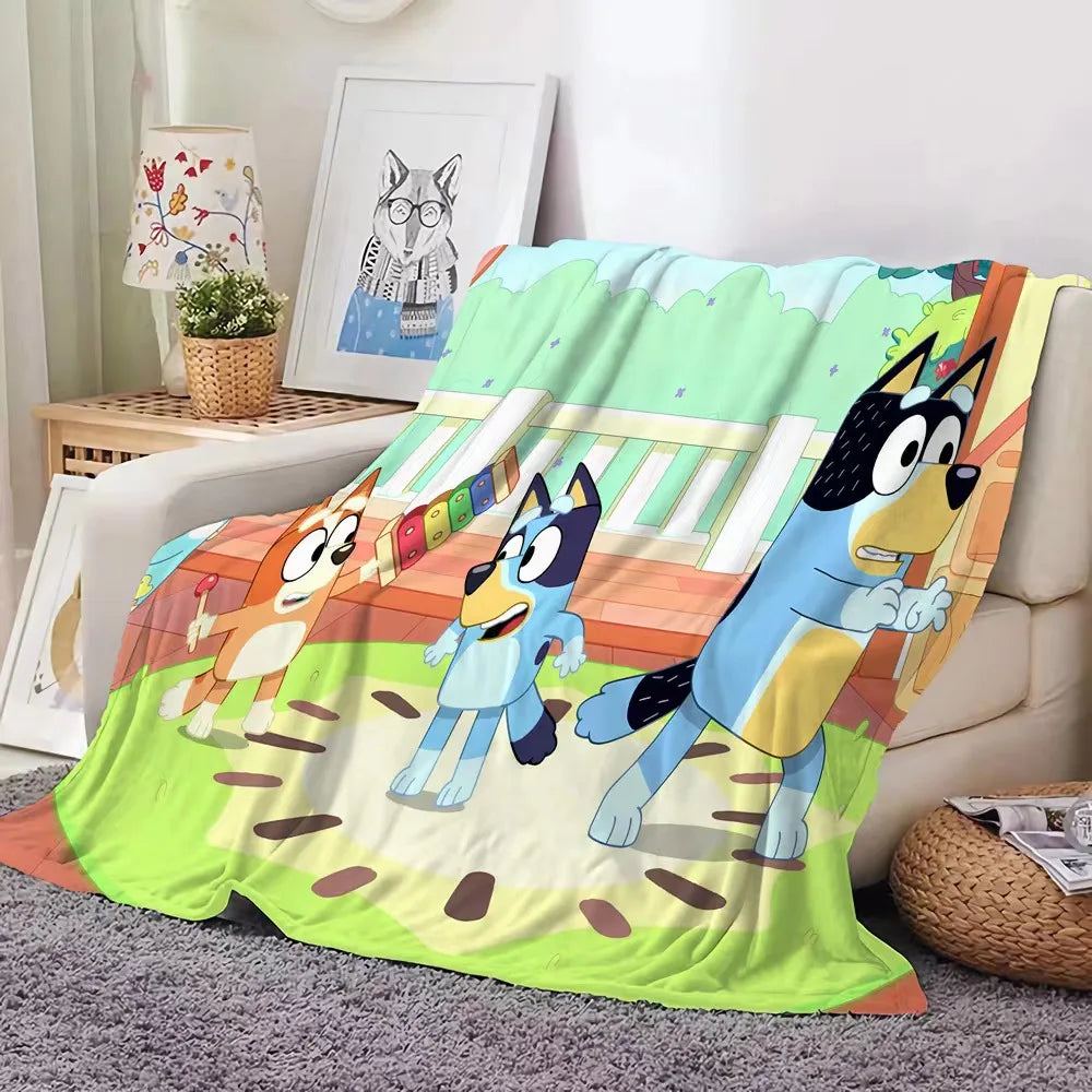 New Bluey Blankets and Throws - Super Soft, Thermal, Indoor/Outdoor Blanket for Living Room, Bedroom, and Travel - Wholesale Gifts for Girls ShopOnlyDeal