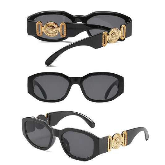 Fashion Black Gold Classic Sunglasses Vintage Travel Sun Glasses Polarized ShopOnlyDeal