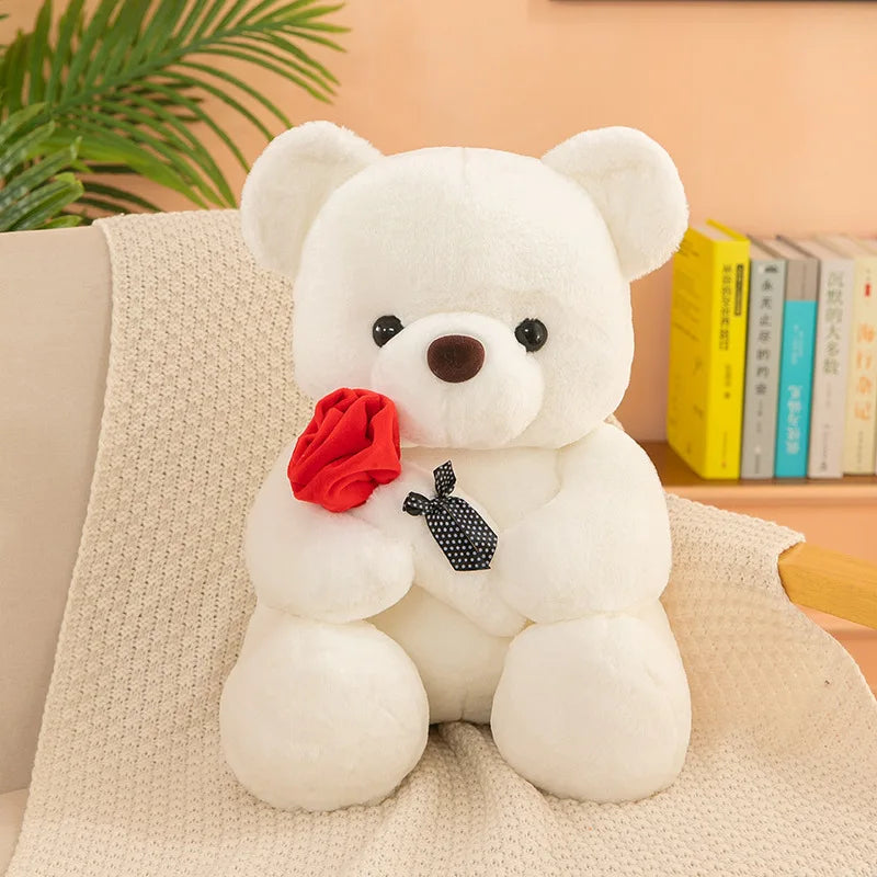 Valentine's Day roses teddy bear animal plush toys for girls teddy bear dolls ShopOnlyDeal