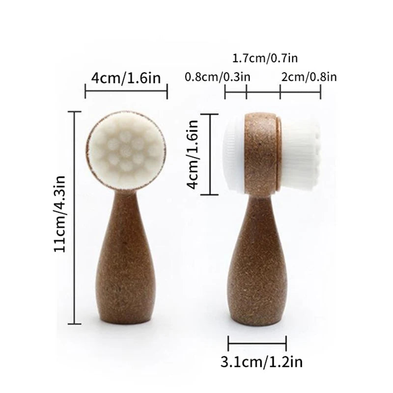 Coconut Shred Handle Facial Cleansing Brush: Your Ultimate Solution for Blackhead Removal and Pore Cleansing ShopOnlyDeal