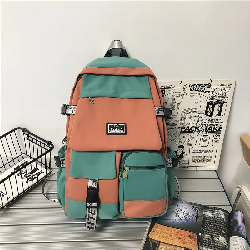 Kawaii Korean schoolbag female student backpack large capacity fashion boy backpack computer bag femal school backpack  school bags ShopOnlyDeal