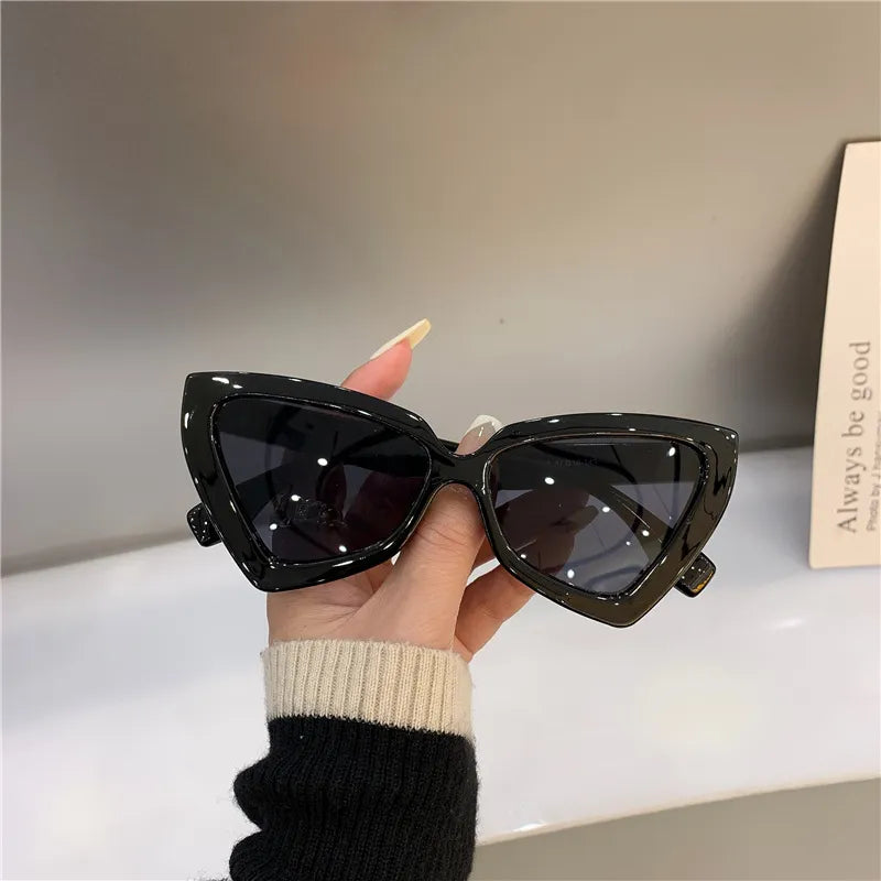 New Fashion Cat Eye Sunglass Trendy Female Eyewear Luxury Brand Designer Popular Women Travelling Sun Shades Glasse ShopOnlyDeal