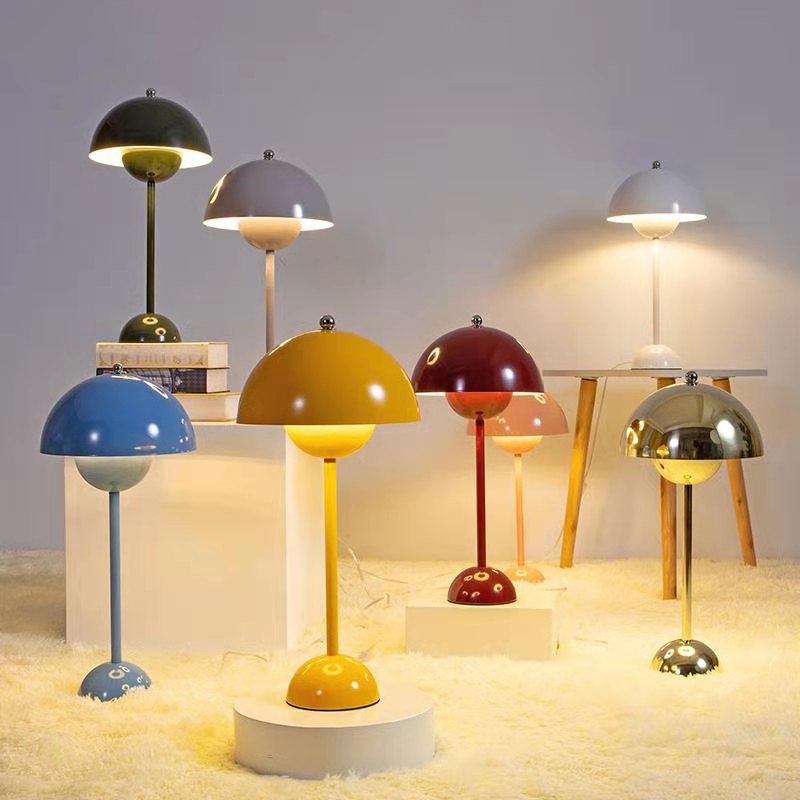 Nordic Table Lamp Bud Light Nordic Simple Creative LED Study Desk Lights Bedroom Bedside Home Decor Night Lamps Macaron Mushroom Light ShopOnlyDeal