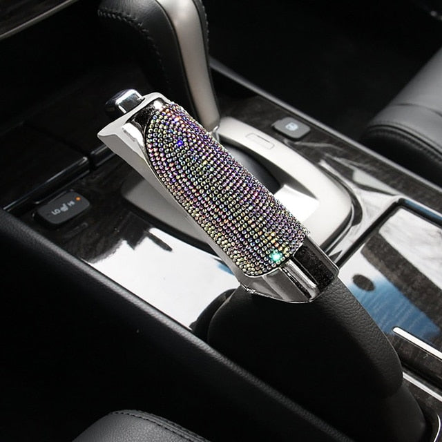 Luxury Diamond Car Gear Handbrake Cover Auto Decoration Rhinestone Universal Bling Car Accessories Interior for Women Girls ShopOnlyDeal