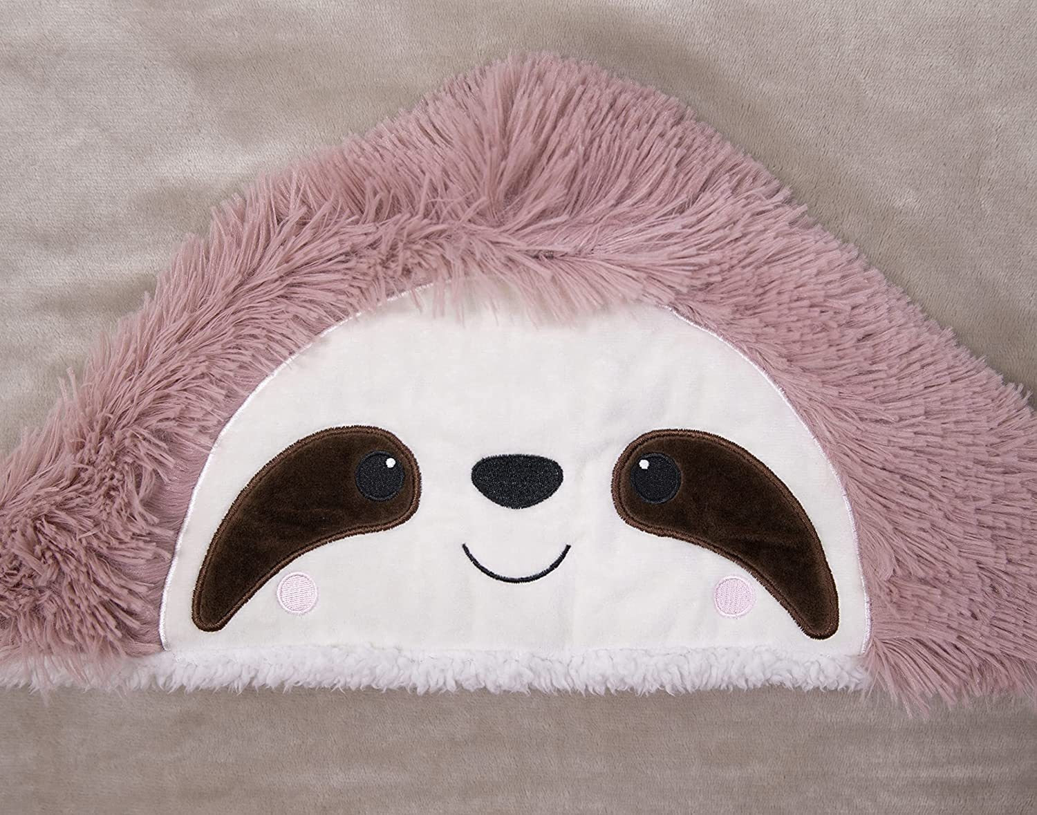 Cartoon Cute Sloth Wearable Hooded Blanket Shirt with Gloves Lambswool Soft and Comfortable Home TV Blanket ShopOnlyDeal