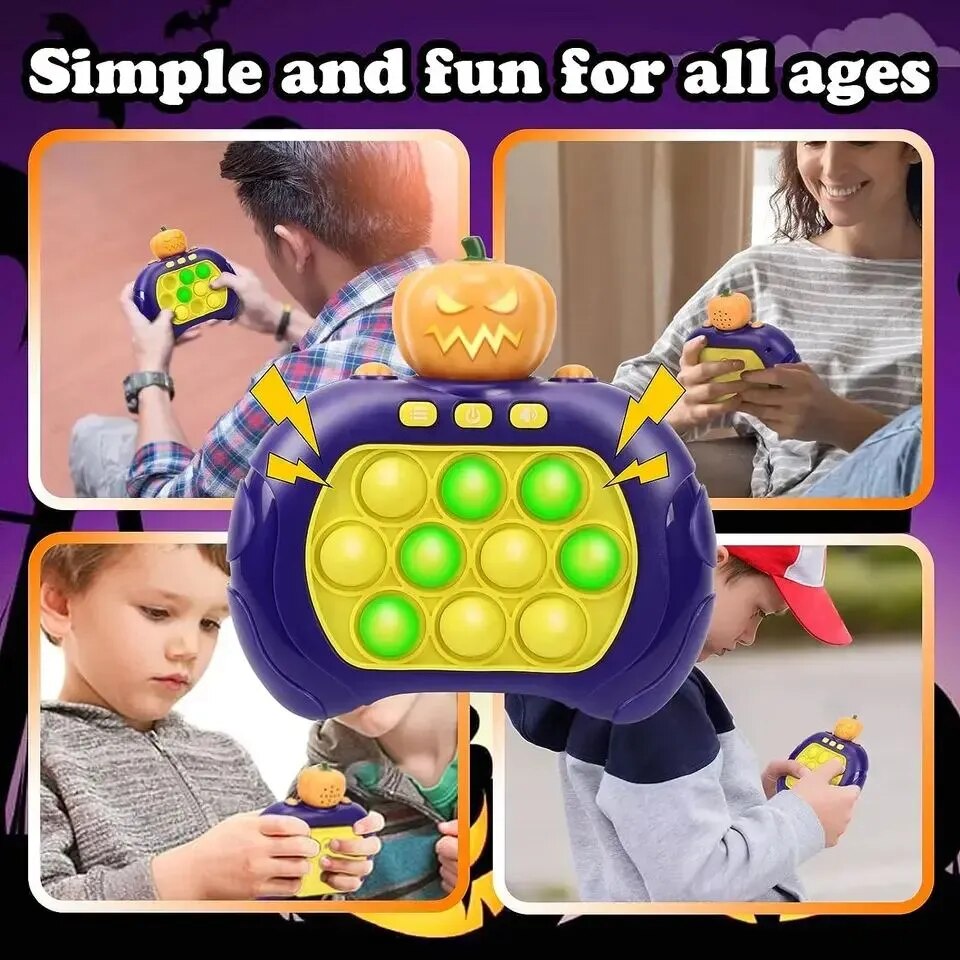 Halloween Limited Handle Quick Push Game Machine Kids Pop Light Fidget Relief Stress Halloween Gift Toys For Children Adult Boys ShopOnlyDeal