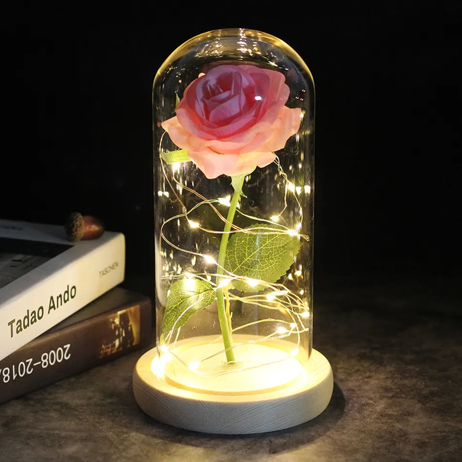 Galaxy Rose Artificial Flowers Beauty and the Beast Rose Wedding Decor Creative Valentine's Day Mother's Gift ShopOnlyDeal