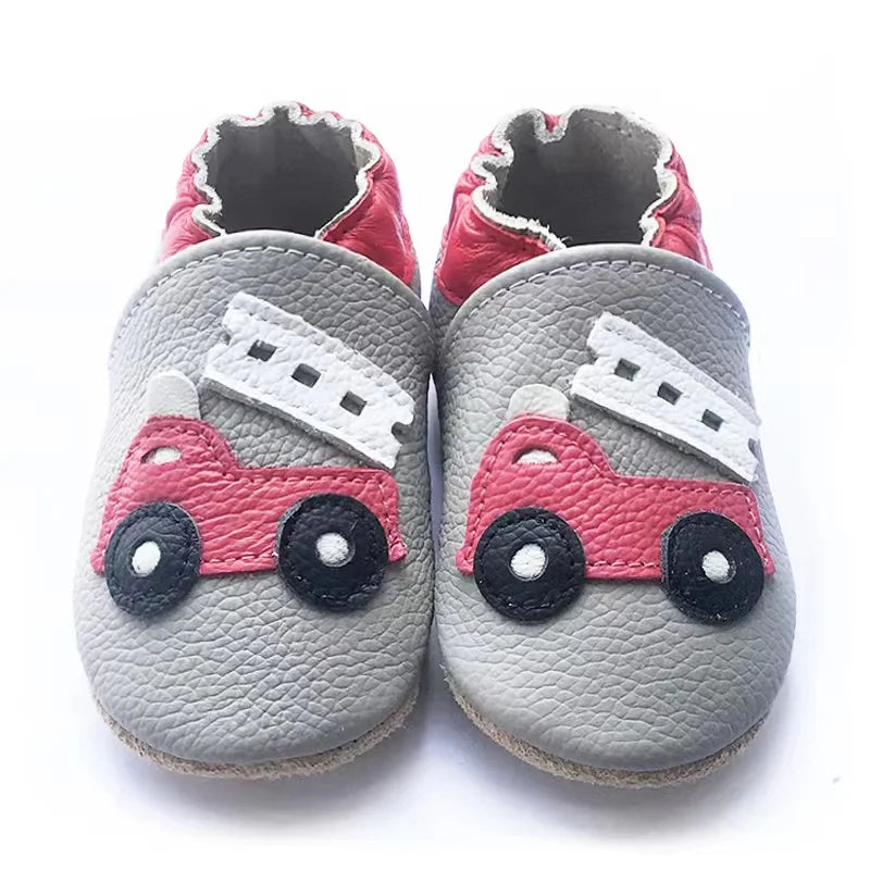 Baby Shoes Cow Leather Bebe Booties Soft Soles Non-Slip Footwear For Infant Toddler First Walkers Boys And Girls Slippers ShopOnlyDeal