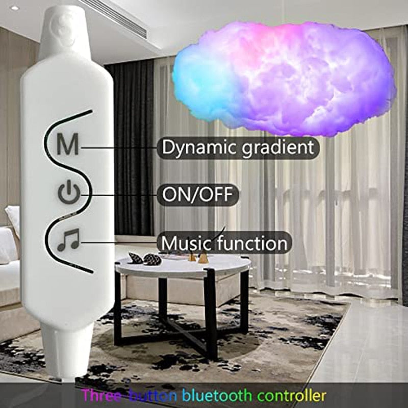 Cloud Light Smart Remote APP Thunder Cloud Light For E-sports Home Bedroom Decorations Atmosphere Lamp 3D Big Lightning ShopOnlyDeal