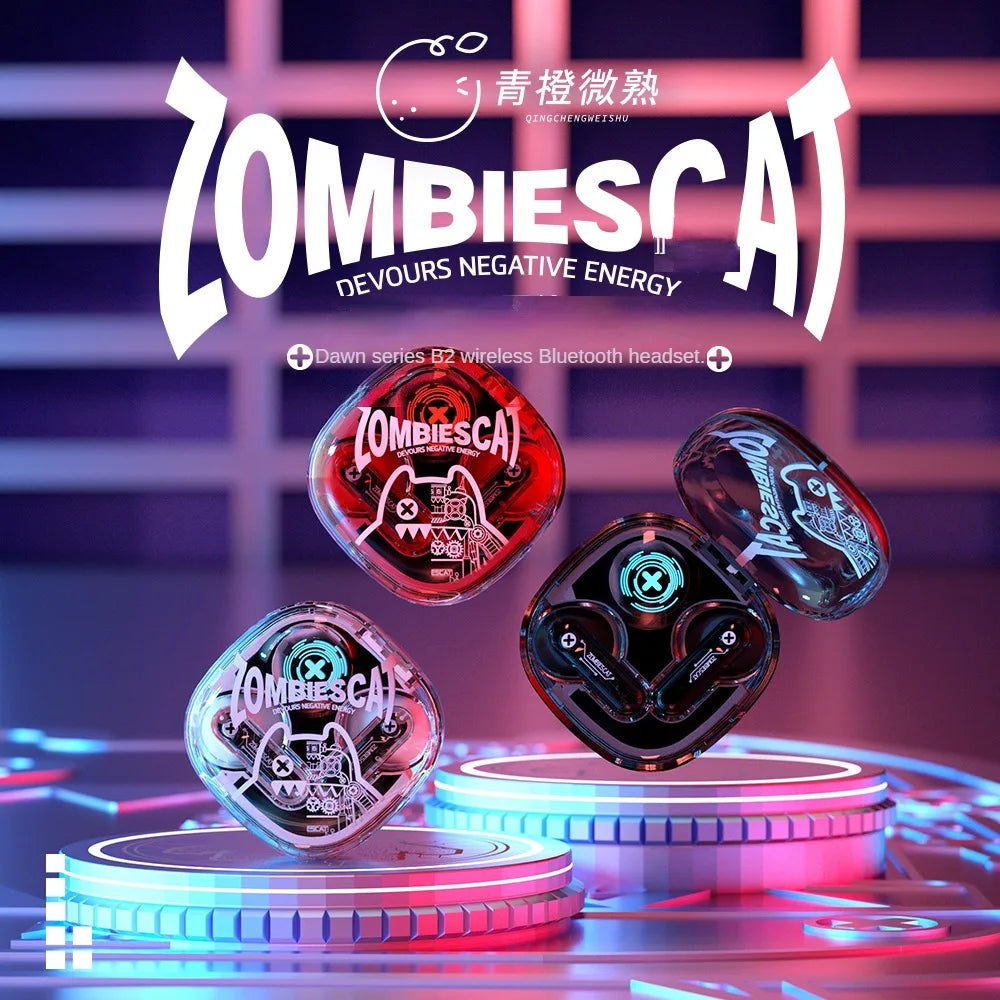 ZOMBIESCA Dawn Series B2 High Transmission Low Latency 13mm Large Moving Coil Real Restore More Audio Details  Bluetooth Headset ShopOnlyDeal